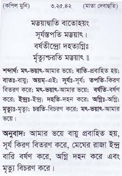 শ্রীমদ্ ভাগবতম শ্লোক রত্নাবলী_তৃতীয় স্কন্ধ_slok_3.25.42