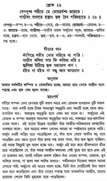 গীতা তাৎপর্য/অঃ১-শ্লোক-২৯