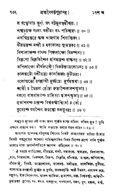 ব্রহ্মবৈবর্ত্তপুরাণ পৃষ্ঠা নং-৭৩২