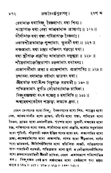 ব্রহ্মবৈবর্ত্তপুরাণ পৃষ্ঠা নং-৮৭২