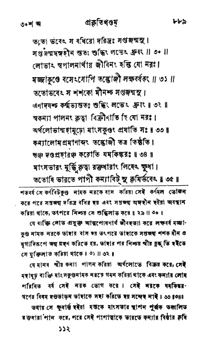 ব্রহ্মবৈবর্ত্তপুরাণ পৃষ্ঠা নং-৮৮৯