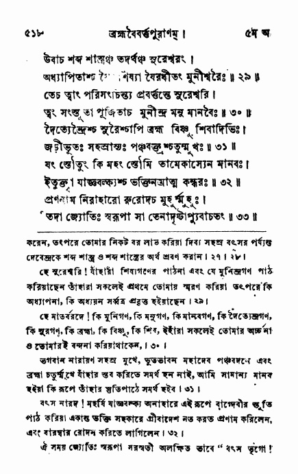 ব্রহ্মবৈবর্ত্তপুরাণ পৃষ্ঠা নং-৫১৮