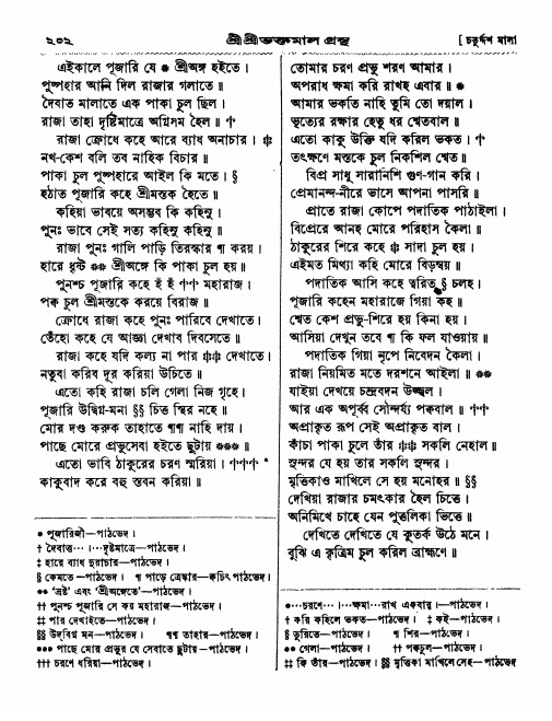  শ্রীশ্রী ভক্তমাল গ্রন্থ পৃষ্ঠা নং- ২০২