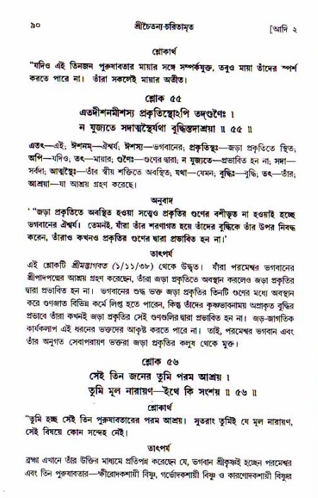  শ্রীচৈতন্য চরিতামৃত, আদিলীলা-  পৃষ্ঠা নং-৯০ 