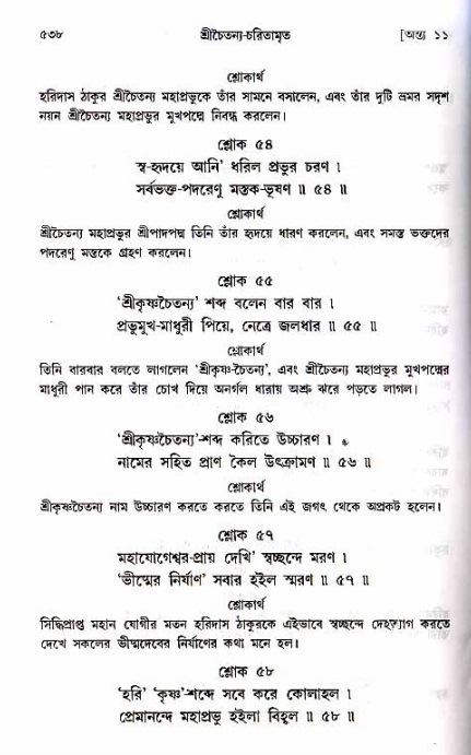 শ্রীচৈতন্য চরিতামৃত_ অন্ত্যলীলা- পৃষ্ঠা নং- ৫৩৮