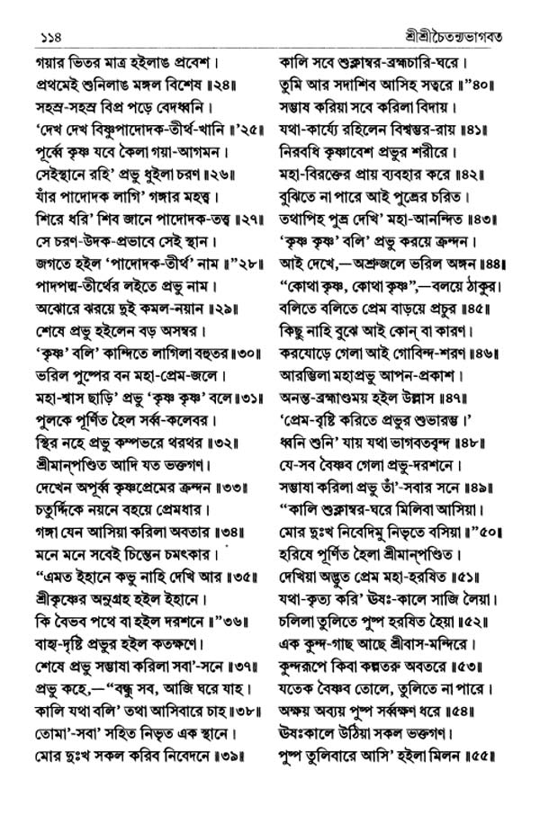  শ্রীশ্রীচৈতন্যভাগবত পৃষ্ঠা নং- ১১৪ 
