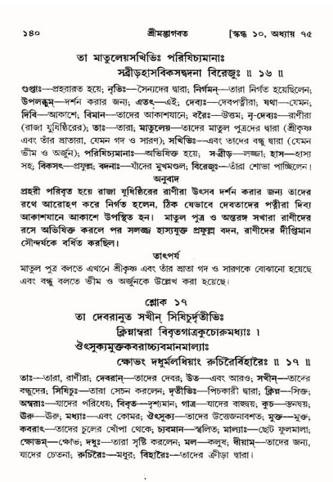  শ্রীমদ্ভাগবত, ১০ম স্কন্ধ-৪র্থ ভাগ পৃষ্ঠা নং- ১৪০ 