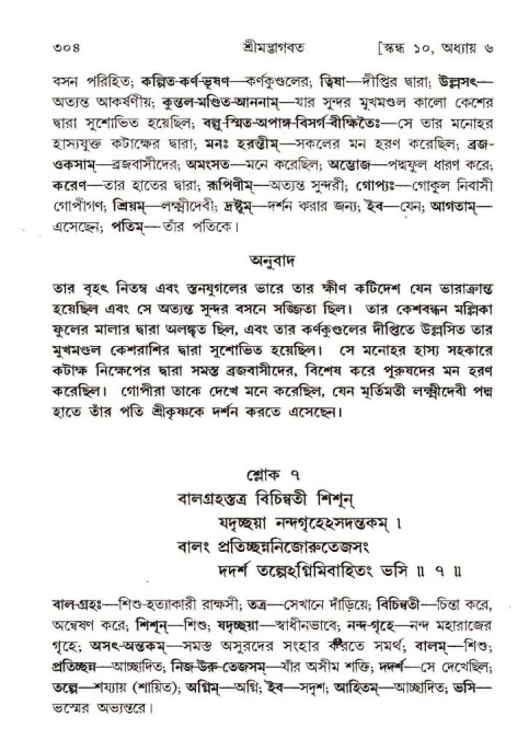 শ্রীমদ্ভাগবত, ১০ম স্কন্ধ-১ম ভাগ পৃষ্ঠা নং- ৩০৪