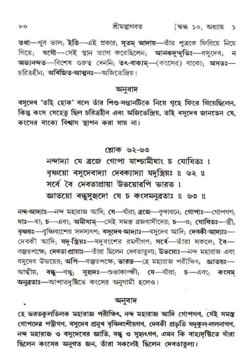  শ্রীমদ্ভাগবত, ১০ম স্কন্ধ-১ম ভাগ, পৃষ্ঠা নং- ৮০ 