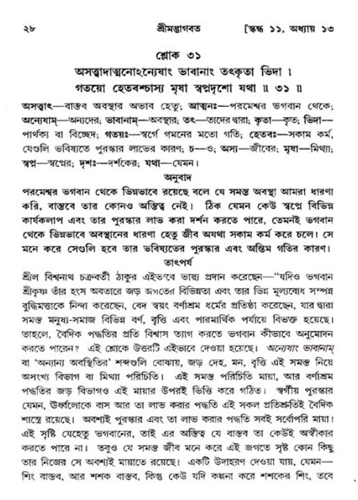  শ্রীমদ্ভাগবত, ১১শ স্কন্ধ- ২য় ভাগ, পৃষ্ঠা নং-২৮ 