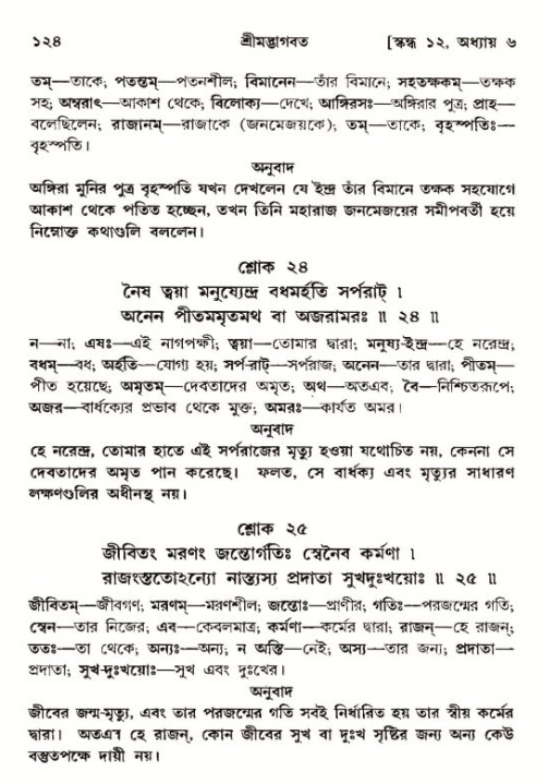  শ্রীমদ্ভাগবত, ১২শ স্কন্ধ- পৃষ্ঠা নং-১২৪ 