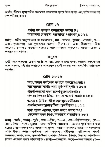  শ্রীমদ্ভাগবত, ২য় স্কন্ধ-পৃষ্ঠা নং- ২৩৮ 