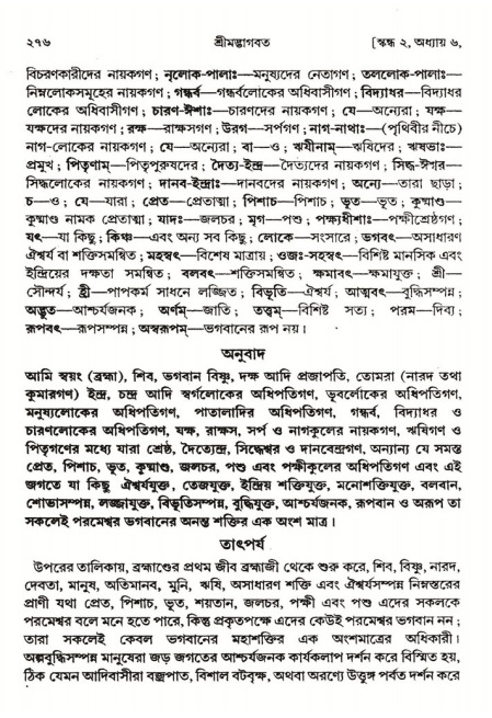  শ্রীমদ্ভাগবত, ২য় স্কন্ধ-পৃষ্ঠা নং- ২৭৬ 