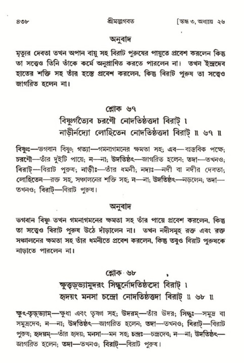 শ্রীমদ্ভাগবত, ৩য় স্কন্ধ- ২য় ভাগ-পৃষ্ঠা নং- ৪৩৮