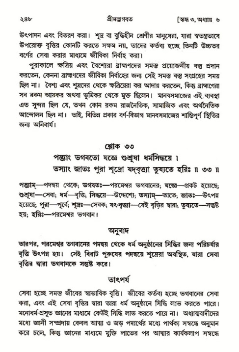 শ্রীমদ্ভাগবত, ৩য় স্কন্ধ ১ম ভাগ-পৃষ্ঠা নং- ২৪৮