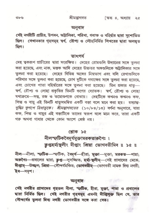 শ্রীমদ্ভাগবত, ৪র্থ স্কন্ধ- ২য় ভাগ, পৃষ্ঠা নং- ৩৮৬