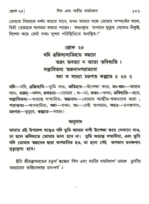  শ্রীমদ্ভাগবত, ৪র্থ স্কন্ধ- ১ম ভাগ, পৃষ্ঠা নং- ১০১ 