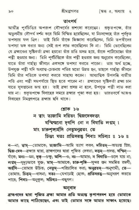  শ্রীমদ্ভাগবত, ৫ম স্কন্ধ-পৃষ্ঠা নং- ৯০ 