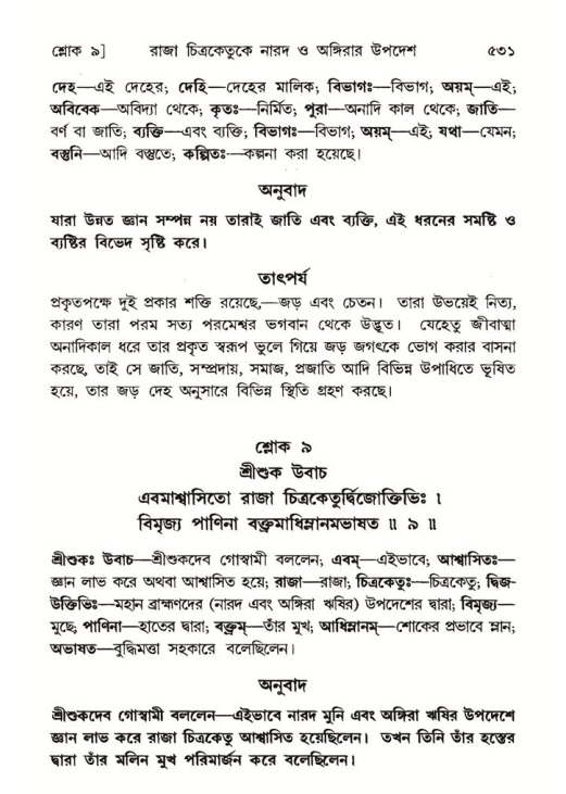 শ্রীমদ্ভাগবত, ৬ষ্ঠ  স্কন্ধ-পৃষ্ঠা নং- ৫৩১